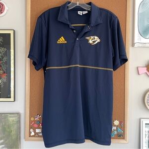 Adidas NHL Nashville Predators Navy Polo size Medium